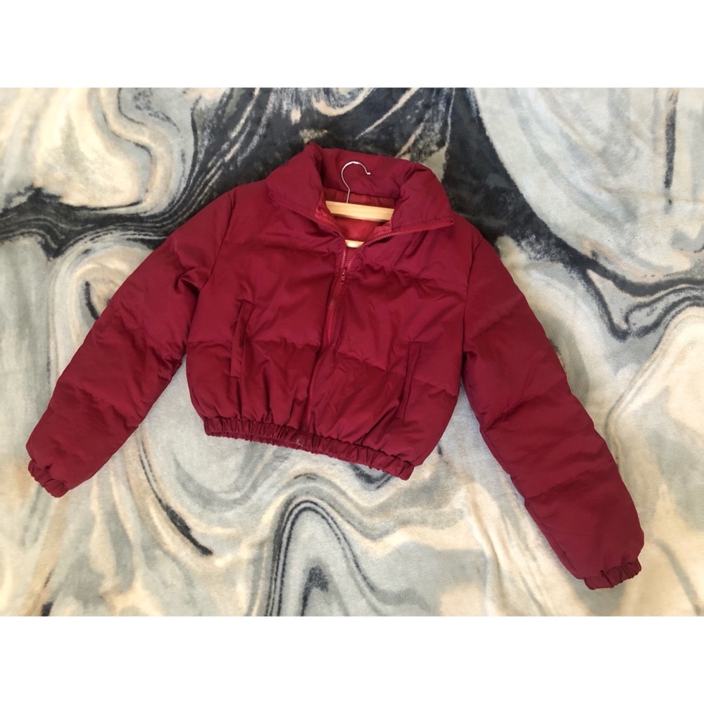 Red Cropped Jacket - Large